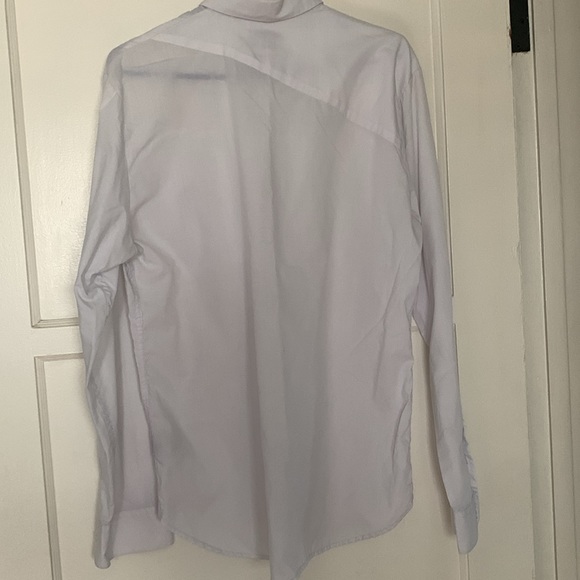 Long sleeve medium Volcom white dress uniform work server bartender shirt - Picture 4 of 6